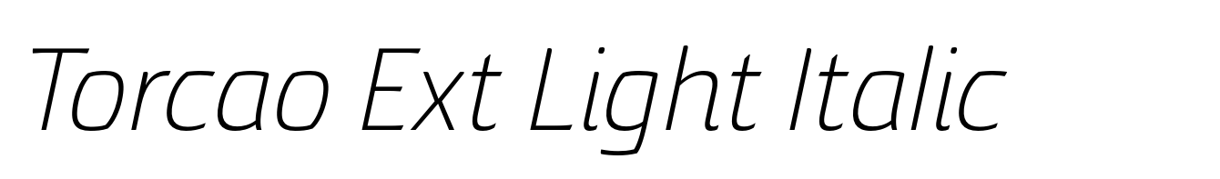 Torcao Ext Light Italic
